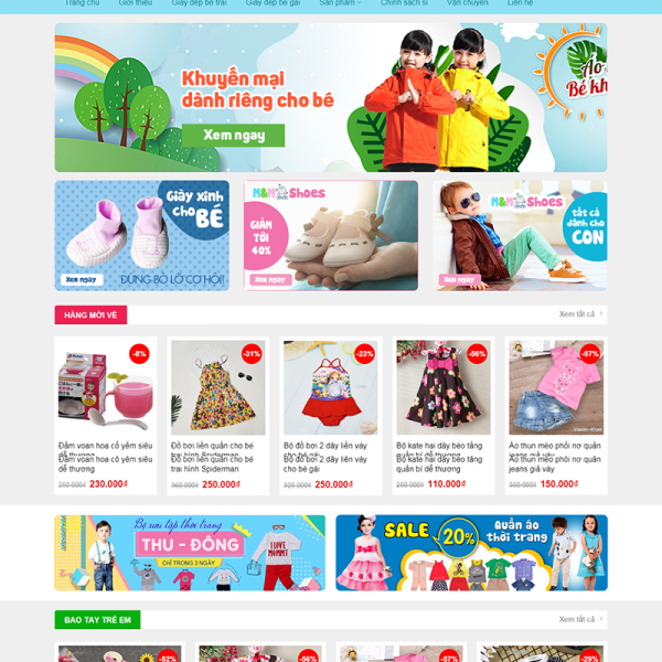 Theme Wordpress Baby Shop