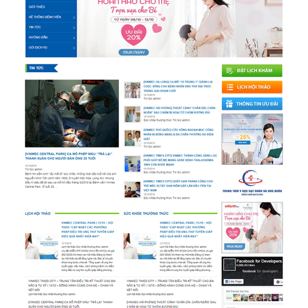 WEBSITE TIN TỨC BỆNH VIỆN