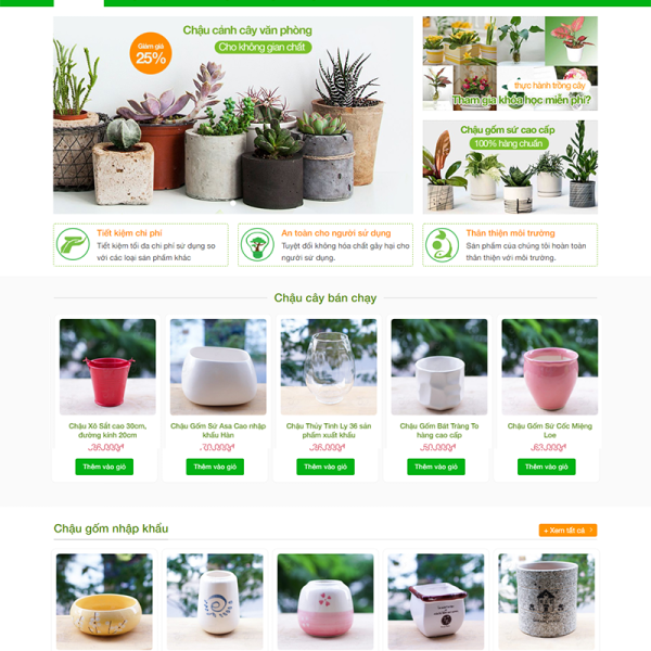 WEBSITE BÁN CHẬU CÂY CẢNH