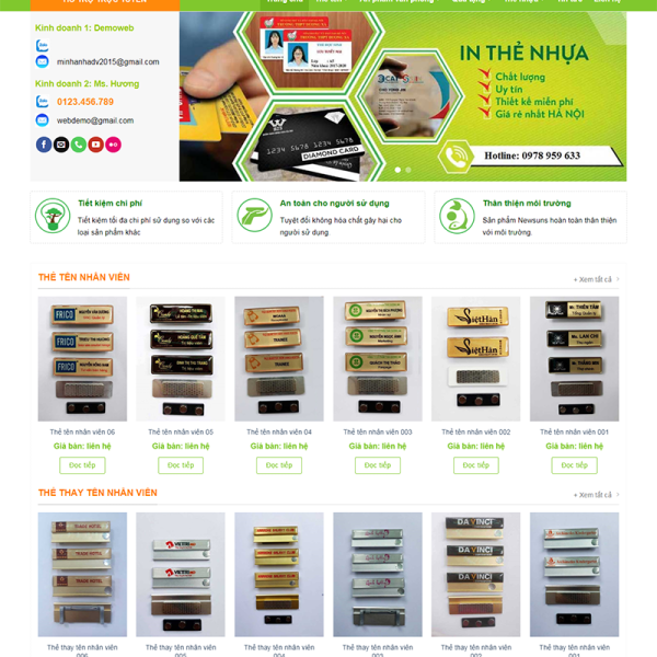 Website bán biển hiệu Mica 2