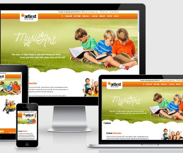 WEBSITE TRƯỜNG DẠY NĂNG KHIẾU